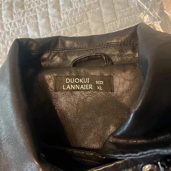 Year of the Snake Vegan Leather Black Moto Jacket SOUTH SIDE SERPENTS NWOT - Picture 10 of 11